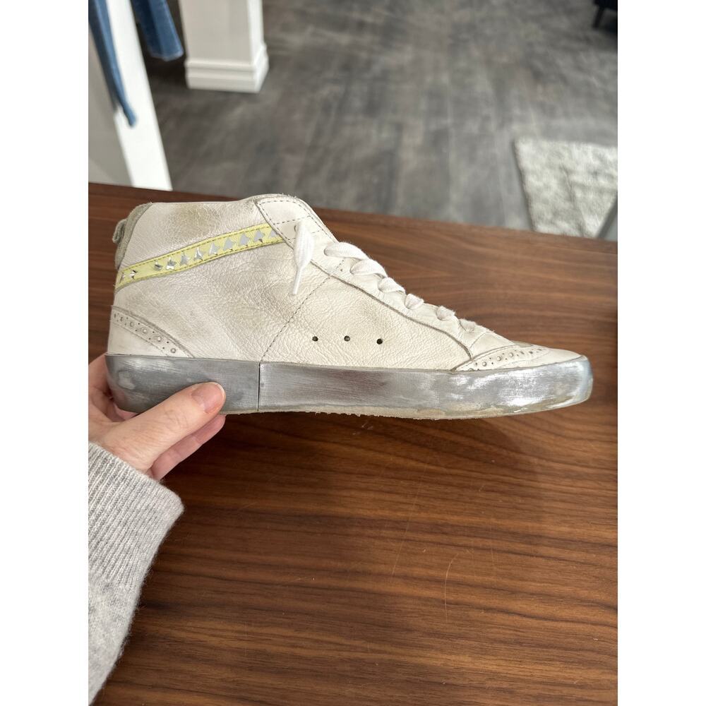 Golden Goose Mid Star Mixed Leather Sneakers Size 40(10) - Picture 10 of 12
